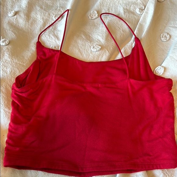 Red Spaghetti Strap Top - Picture 2 of 3
